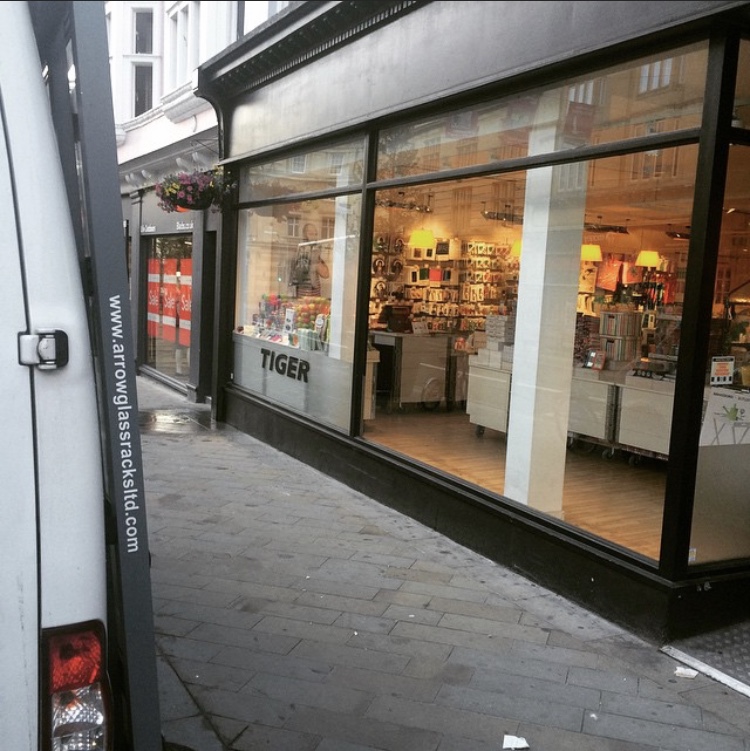 Shop front glass replacement